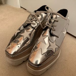 Stella McCartney Silver shoes Star wedges